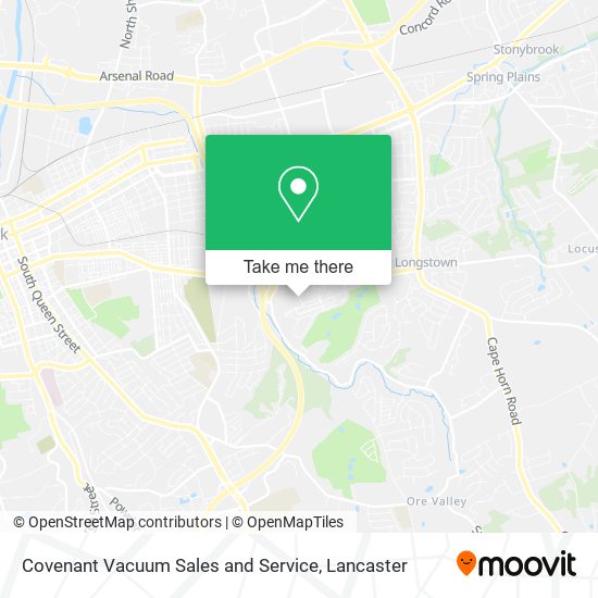 Covenant Vacuum Sales and Service map
