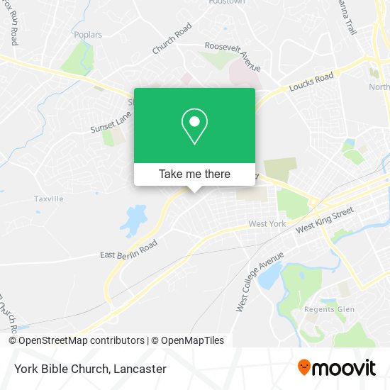 Mapa de York Bible Church