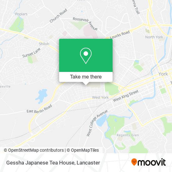 Gessha Japanese Tea House map