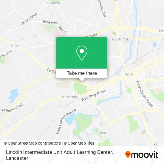 Lincoln Intermediate Unit Adult Learning Center map