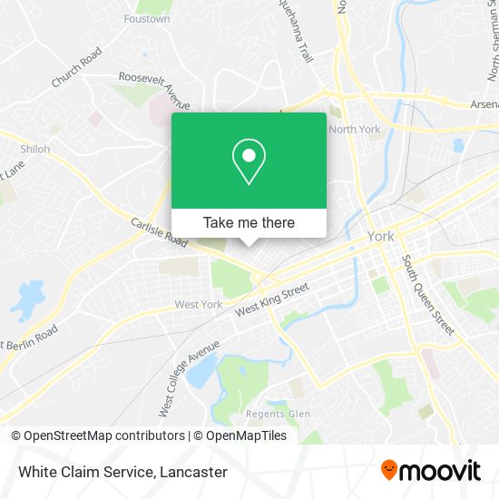 Mapa de White Claim Service