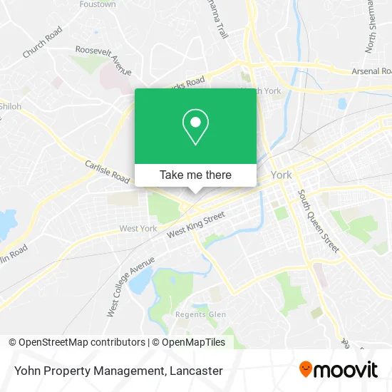 Yohn Property Management map