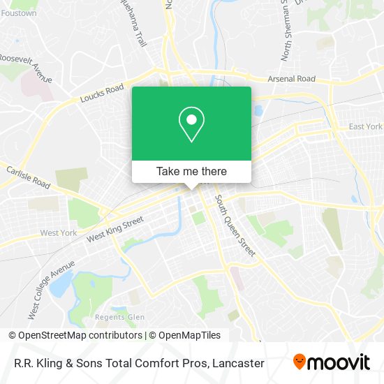 R.R. Kling & Sons Total Comfort Pros map