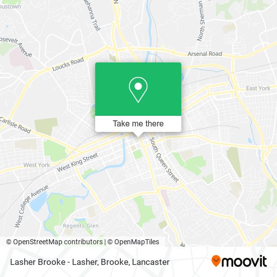 Lasher Brooke - Lasher, Brooke map