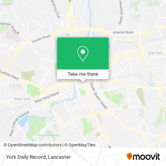 York Daily Record map