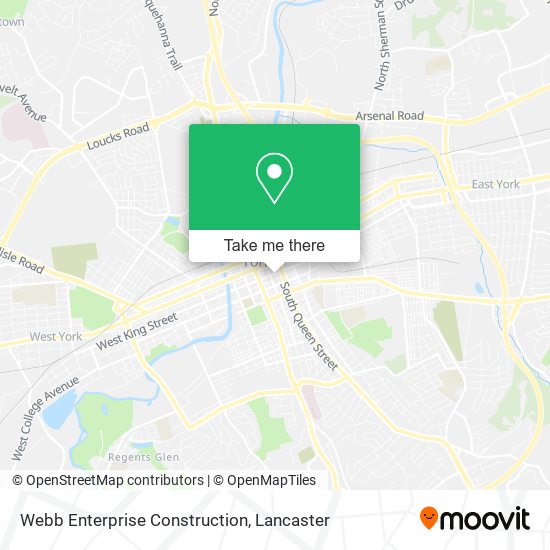 Mapa de Webb Enterprise Construction