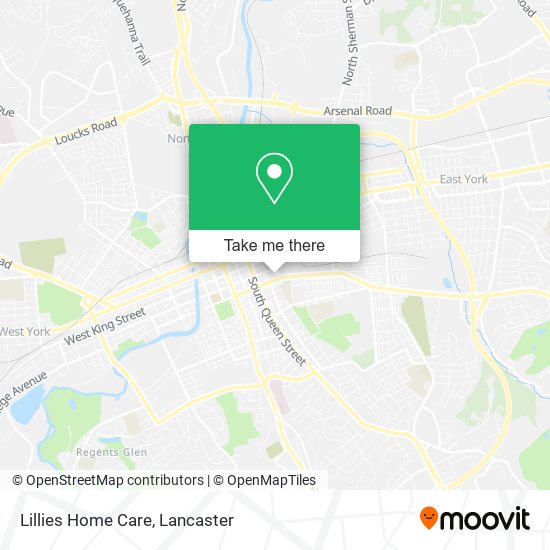 Lillies Home Care map