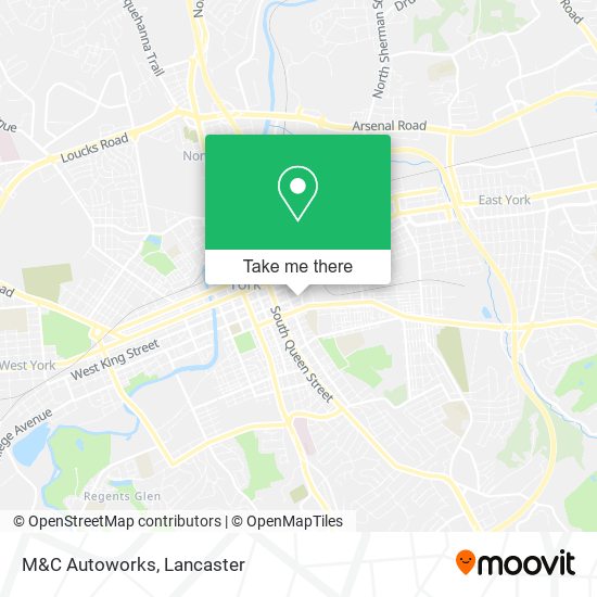 Mapa de M&C Autoworks