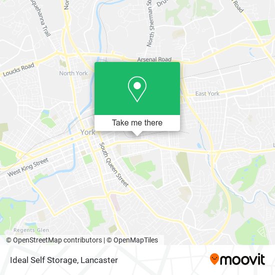 Ideal Self Storage map