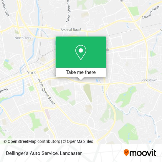 Mapa de Dellinger's Auto Service