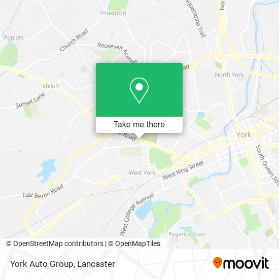 York Auto Group map