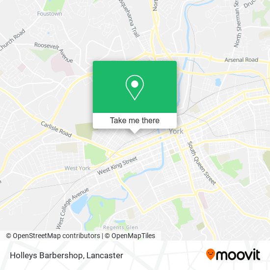 Mapa de Holleys Barbershop