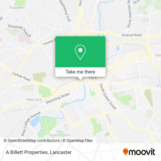 A Billett Properties map