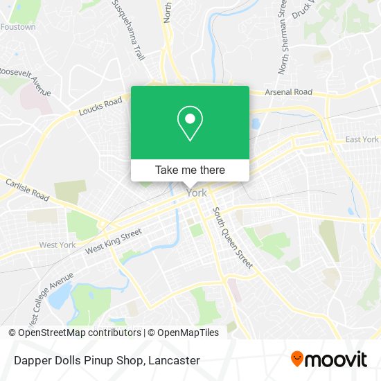 Dapper Dolls Pinup Shop map