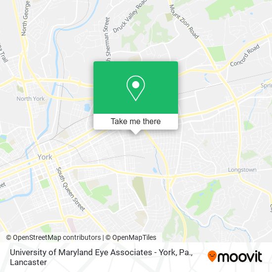 University of Maryland Eye Associates - York, Pa. map
