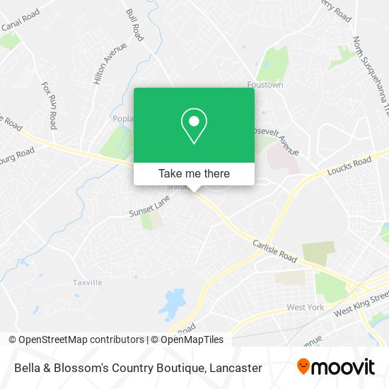Bella & Blossom's Country Boutique map