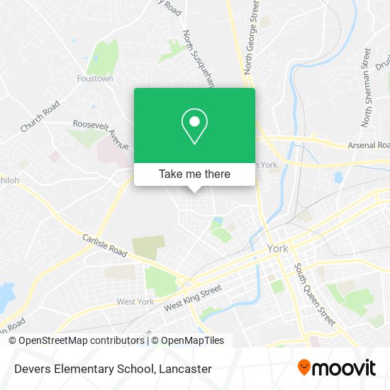 Devers Elementary School map