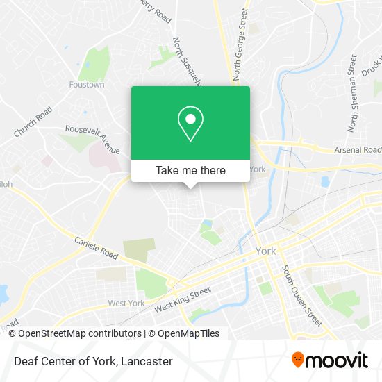 Mapa de Deaf Center of York