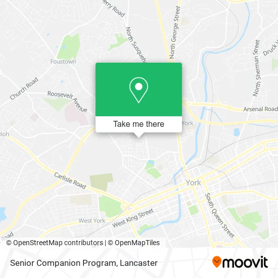 Senior Companion Program map