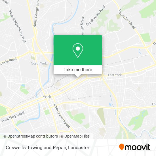 Mapa de Criswell's Towing and Repair