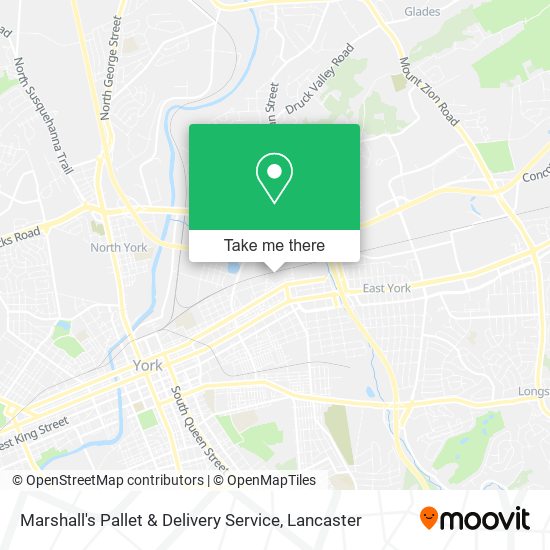 Mapa de Marshall's Pallet & Delivery Service