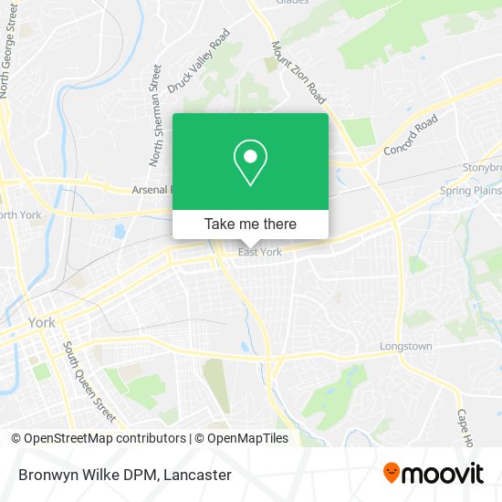 Mapa de Bronwyn Wilke DPM