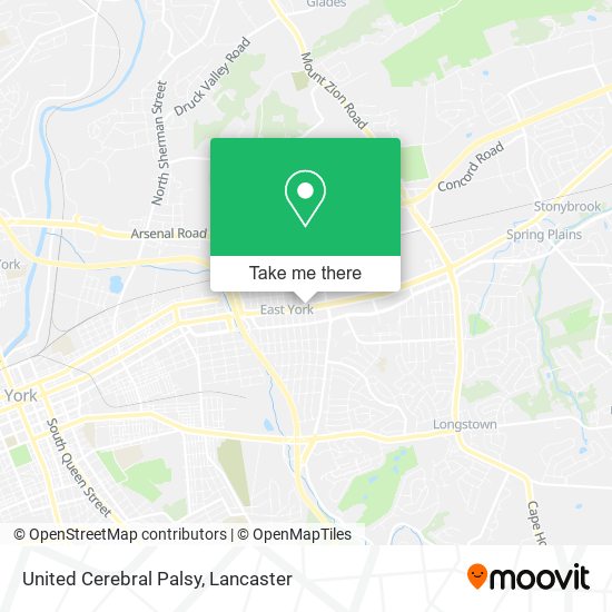 United Cerebral Palsy map