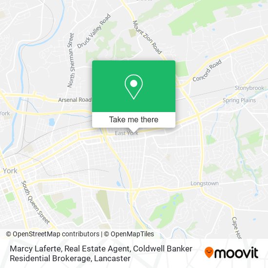 Marcy Laferte, Real Estate Agent, Coldwell Banker Residential Brokerage map