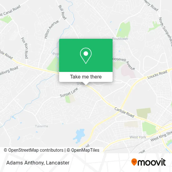 Adams Anthony map