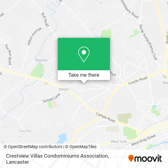 Crestview Villas Condominiums Association map
