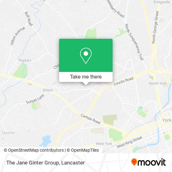 The Jane Ginter Group map