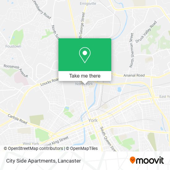 City Side Apartments map