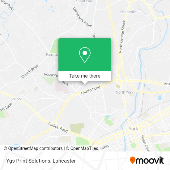 Ygs Print Solutions map