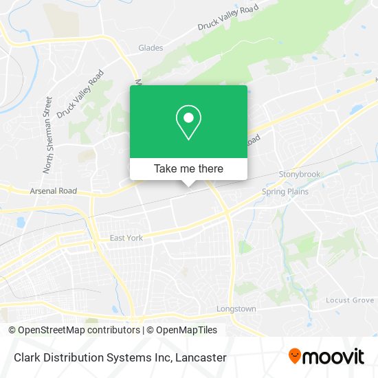 Clark Distribution Systems Inc map