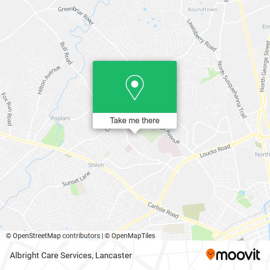 Albright Care Services map