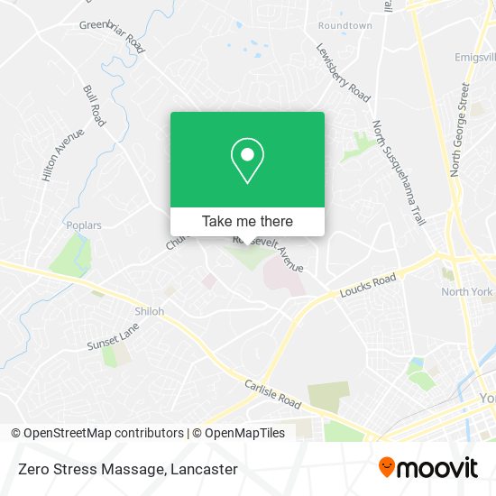 Zero Stress Massage map