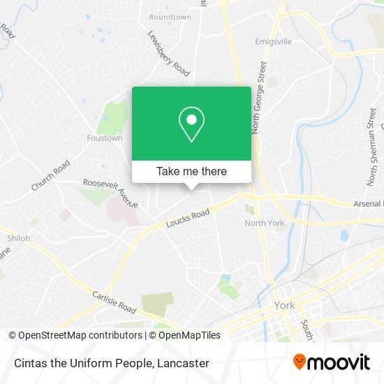 Cintas the Uniform People map