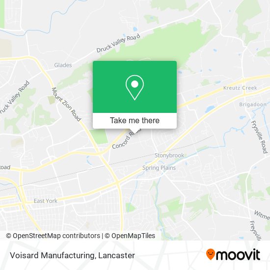 Voisard Manufacturing map