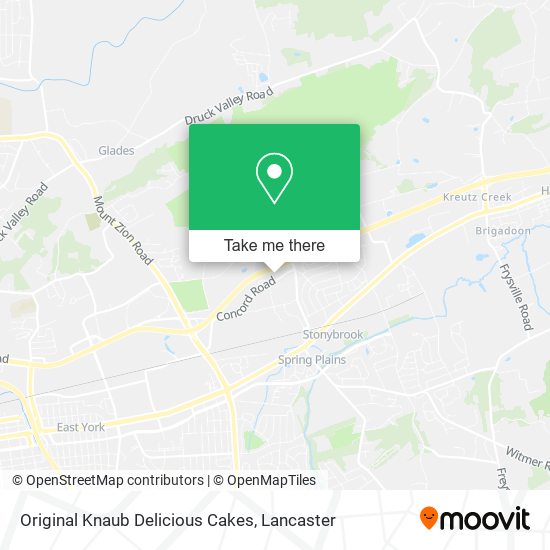 Original Knaub Delicious Cakes map