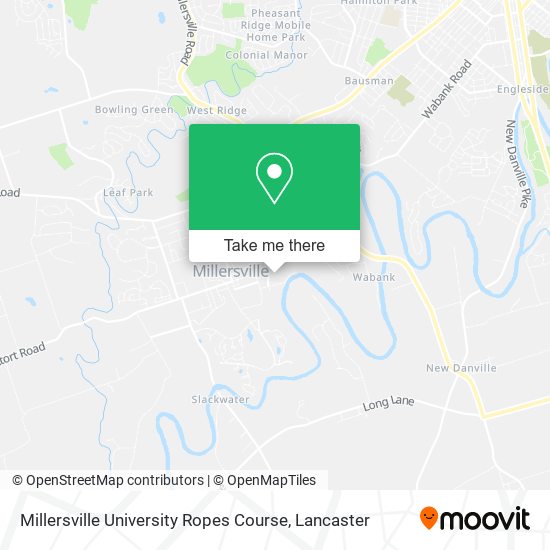 Mapa de Millersville University Ropes Course