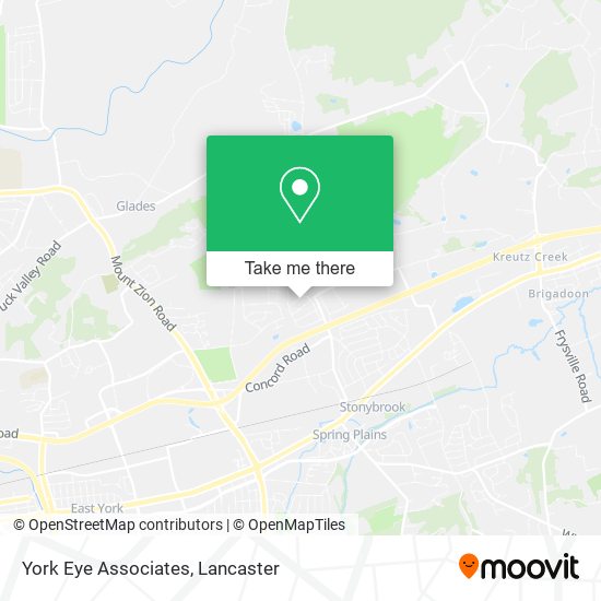 York Eye Associates map