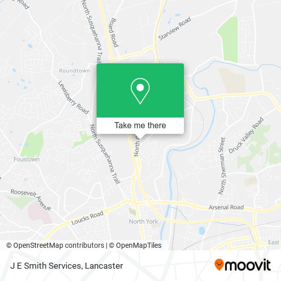 J E Smith Services map