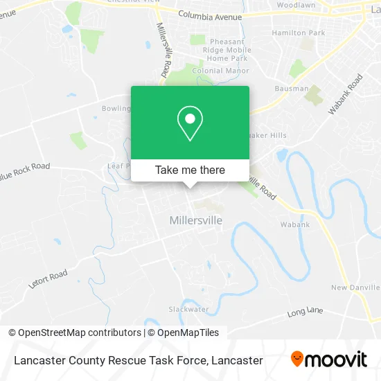 Lancaster County Rescue Task Force map