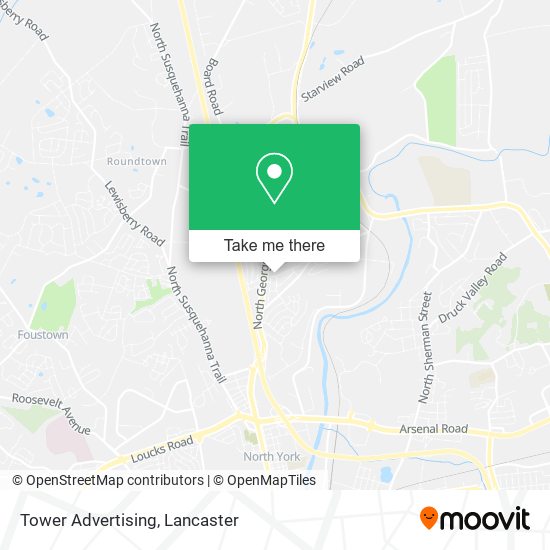 Tower Advertising map