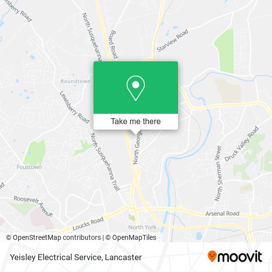 Yeisley Electrical Service map