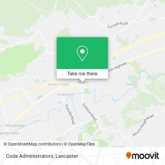 Code Administrators map