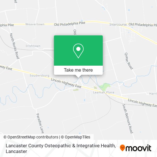Mapa de Lancaster County Osteopathic & Integrative Health