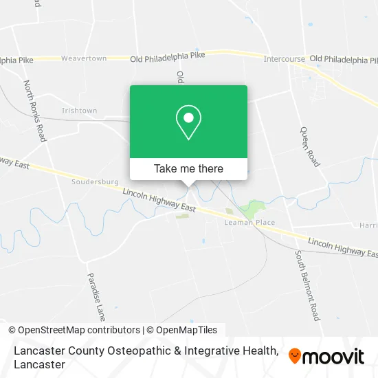 Lancaster County Osteopathic & Integrative Health map