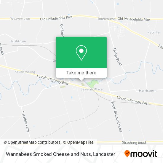 Wannabees Smoked Cheese and Nuts map
