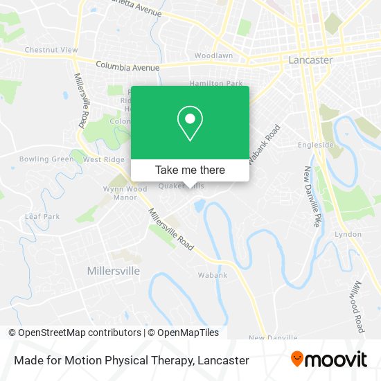 Made for Motion Physical Therapy map